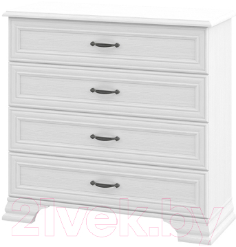 Комод Мебель-Неман Юнона МН-132-06 (белый текстурный)