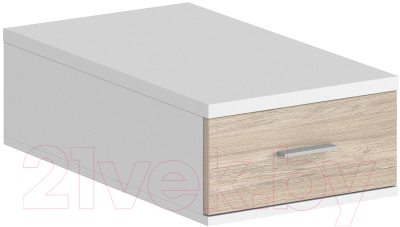Тумба Norden С 1 ящиком 700 / SG.532.WH.OL (белый/дуб светлый)
