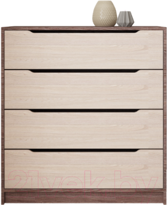 Комод Артём-Мебель Интерио 2 СН 111.03 (ясень светлый/ясень темный)