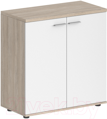 Тумба Norden 2-х дверный низкий / SG.805.OL.WH (дуб светлый/белый)
