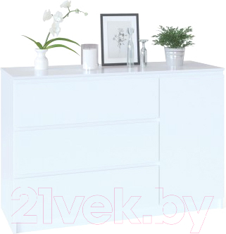 Комод Сокол-Мебель Т-3Р (белый)