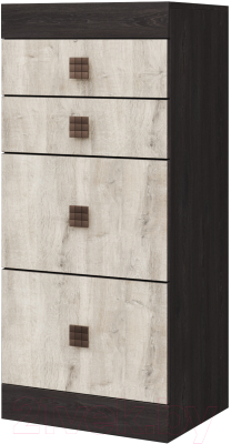 Комод Мебель-КМК Лондон 4Я 0467.22 (дуб кентерберри/сосна натуральная)