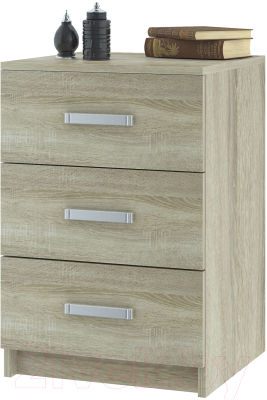 Комод НК Мебель Лофт 420 с 3-мя ящиками / 72230011 (дуб сонома)