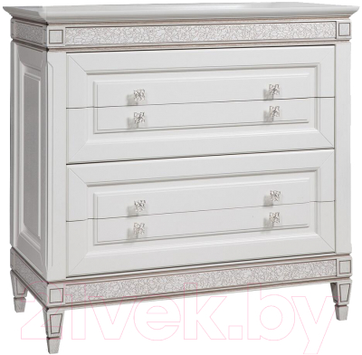 Комод Гомельдрев Бристоль ГМ 6463 Дуб (белый дуб/патина)