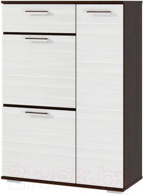 Тумба МебельЭра Ника ТВ800 высокая (венге/лоредо)