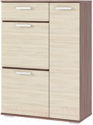 Тумба МебельЭра Ника ТВ800 высокая (ясень шимо)