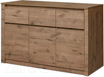 Комод Рэйгрупп Bromo КО-06 3D3Y 129.9x80x45 / КО-06 VL (дуб веллингтон)