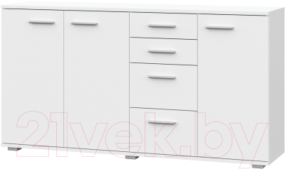 Комод НК Мебель Fun КД-4 / 71336953 (белый)