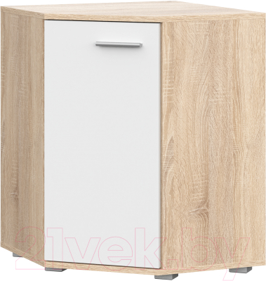 Комод НК Мебель Fun КД-5 угловой / 71336959 (дуб сонома/белый)