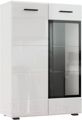 Комод НК Мебель Gloss КМВ-80 / 71373136 (белый/белый глянец)