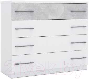 Комод Империал Аврора (белый/ателье светлый)