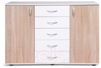 Комод Мебель-Класс Мюнхен (белый/дуб сонома)