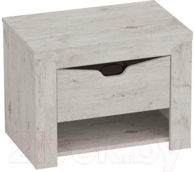 Тумба Мебельград Соренто с ящиком (дуб бонифаций/кофе структурный матовый)