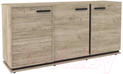 Тумба Глазов Oslo 5 МЦН (дуб серый Craft/черный)