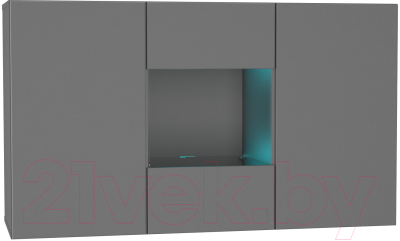 Комод НК Мебель Point тип-1.2 / 71775210 (серый графит)