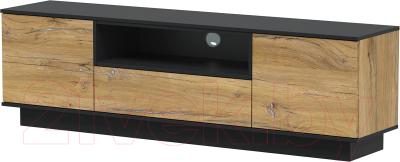 Тумба Интерлиния Quartz QZ-Т180 (дуб нокс/черный)