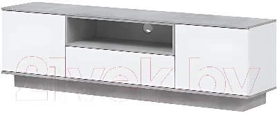Тумба Интерлиния Quartz QZ-Т180 (белый платинум/бетон)