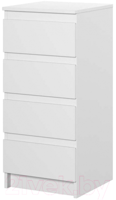 Комод НК Мебель Stern Т-2 4-я / 72674926 (16мм,белый)