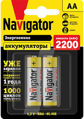 Navigator AA 2200mAh 2шт NHR-2200-HR6-RTU-BP2
