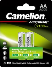 Аккумулятор Camelion AlwaysReady AA 2100mAh 2 шт NH-AA2100ARBP2