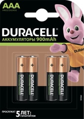 Аккумулятор DURACELL AAA 900mAh 4 шт.