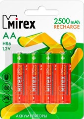 Аккумулятор Mirex AA 2500mAh 4 шт HR6-25-E4