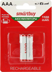 Аккумулятор SmartBuy AAA 1100mAh 2 шт. SBBR-3A02BL1100