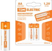 Аккумулятор TDM Electric AA 2300mAh Ni-MH BP-2 2шт