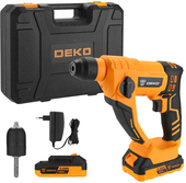 Перфоратор Deko DKCH20 SET (с 2-мя АКБ, кейс