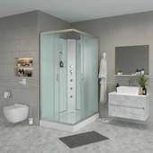 Душевая кабина Niagara NG-43085-14QBKG 100x80