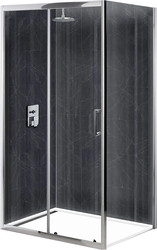 Душевой уголок BelBagno UNO-195-AH-1-100/80-C-Cr