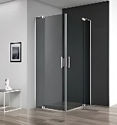 Душевой уголок Cezares SLIDER-A-2-90/100-GRIGIO-NERO