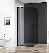 Душевой уголок Cezares SLIDER-AH-1-100-80/90-GRIGIO-NERO