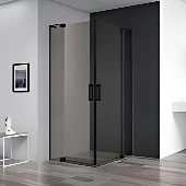 Душевой уголок Cezares SLIDER-AH-2-70/80-100/110-BR-NERO