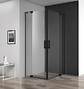 Душевой уголок Cezares SLIDER-AH-2-70/80-90/100-C-NERO