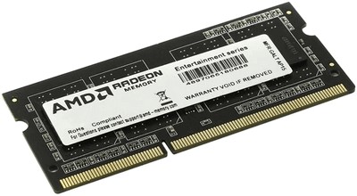 AMD Radeon R5 Entertainment 4GB DDR3 SODIMM PC4-12800 R534G1601S1S-U