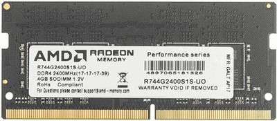 AMD Radeon R7 Performance (R744G2400S1S-UO) DDR4 PC4-19200 4GB