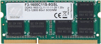 G.Skill F3-1600C11S-8GSL DDR3 PC3-12800 8Gb