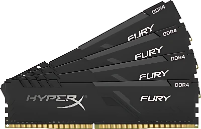 HyperX Fury 4x16GB DDR4 PC4-25600 HX432C16FB3K4/64