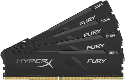 HyperX Fury 4x4GB DDR4 PC4-21300 HX426C16FB3K4/16