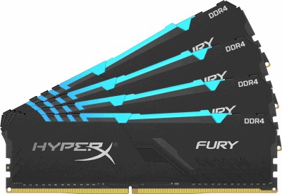 HyperX Fury RGB 4x8GB DDR4 PC4-21300 HX426C16FB3AK4/32
