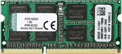 Kingston KCP3L16SD8/8 DDR3 PC3-12800 8Gb