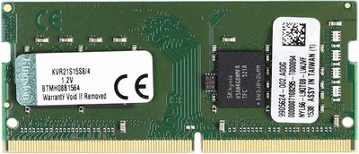 Kingston ValueRAM KVR21S15S8/4 DDR4 PC4-17000 4Gb