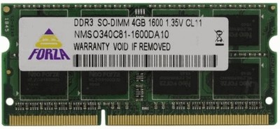 Neo Forza 4GB DDR3 SODIMM PC3-12800 NMSO340C81-1600DA10