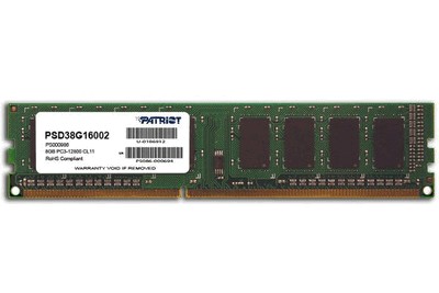 Patriot PSD38G16002 DDR3 PC12800 8Gb