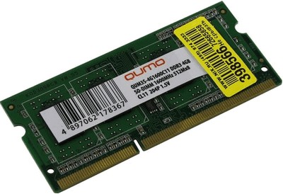 Qumo 4GB DDR3 SO-DIMM PC3-12800 (QUM3S-4G1600C11)