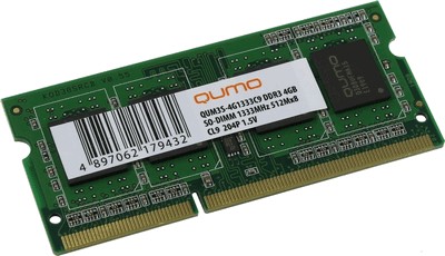Qumo 4GB DDR3 SODIMM PC3-10600 QUM3S-4G1333C9