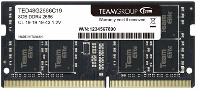 Team Elite TED48G2666C19-S01 DDR4 PC4-21300 8Gb