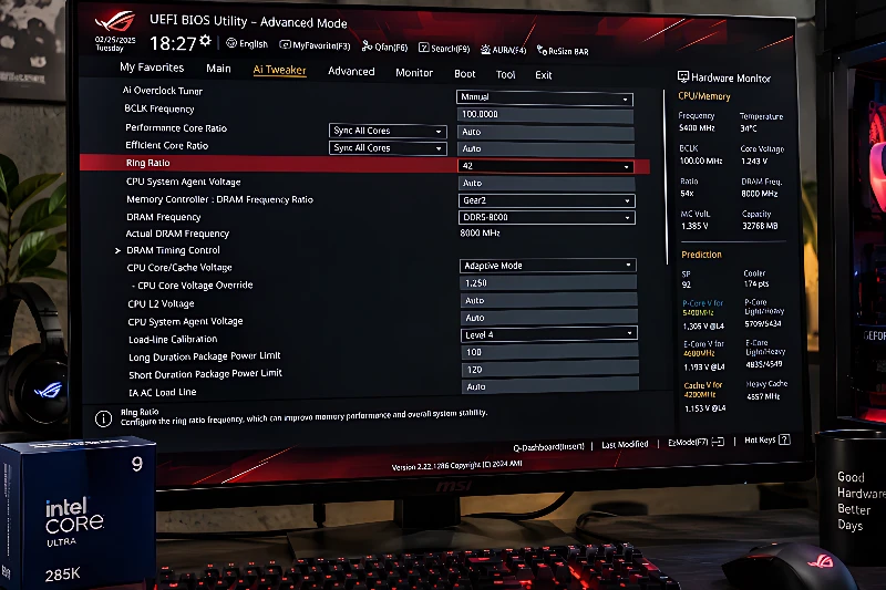 Настройка Bios для Intel Core Ultra 9 285K 