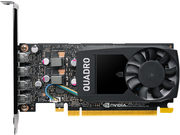 PNY VCQP1000V2-PB NVIDIA Quadro P1000 4Gb GDDR5 128bit